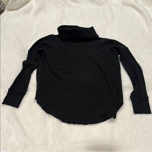 Aritza Black Thermal Cowlneck Sweater